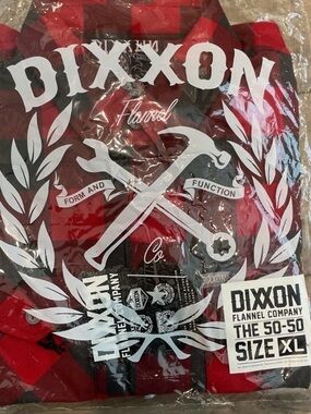 DIXXON FLANNEL CO. "The 50/50” Size XL New In Bag!